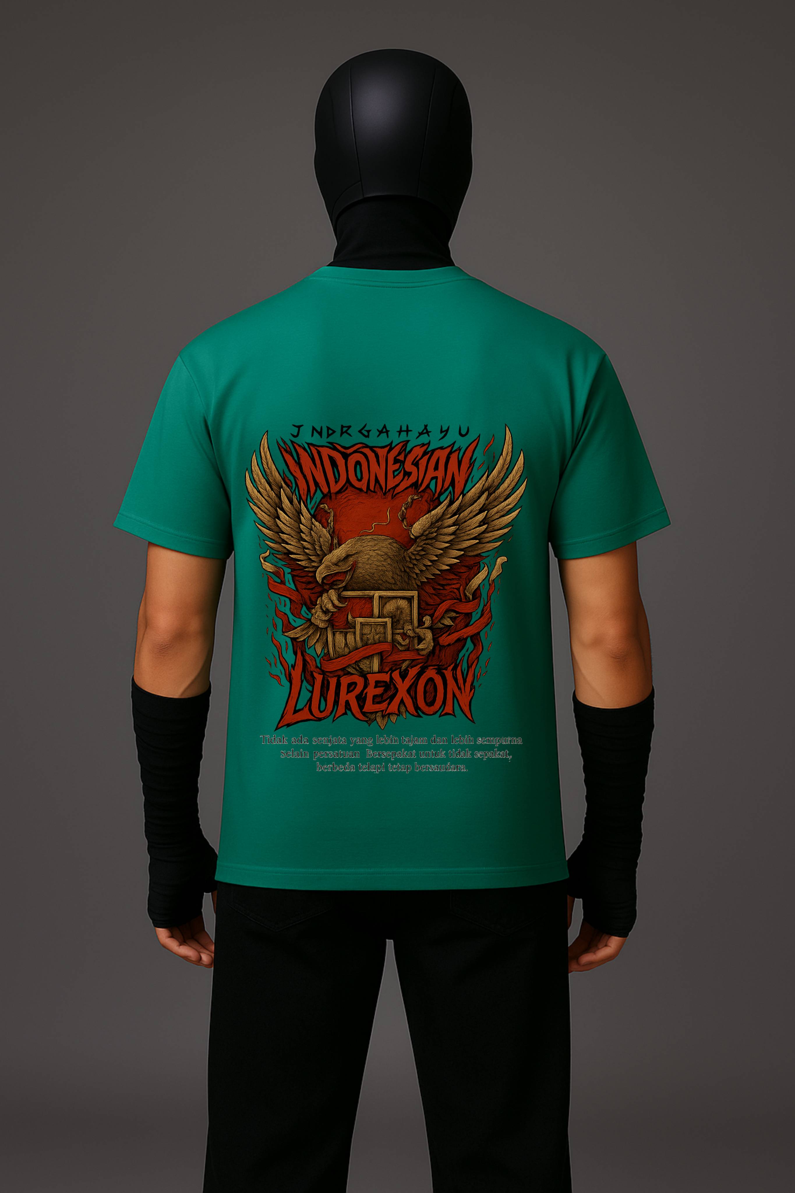 Lurexon Indonesian Eagle Oversized Tee – Special Edition