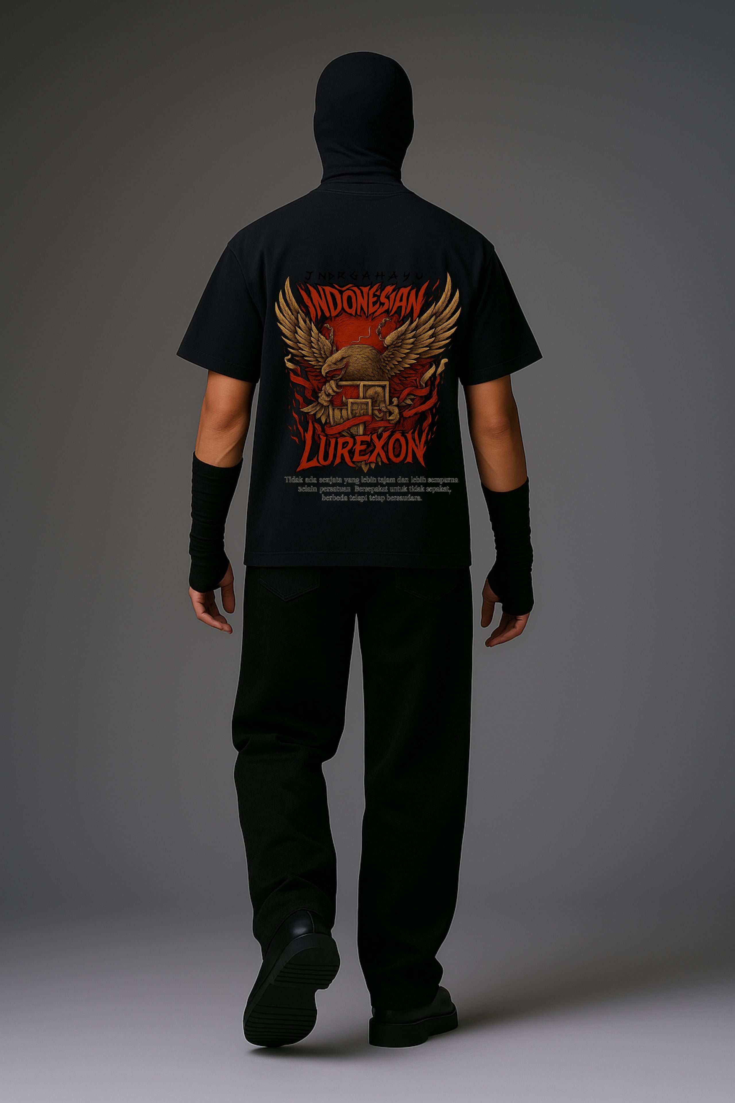 Lurexon Indonesian Eagle Oversized Tee – Special Edition