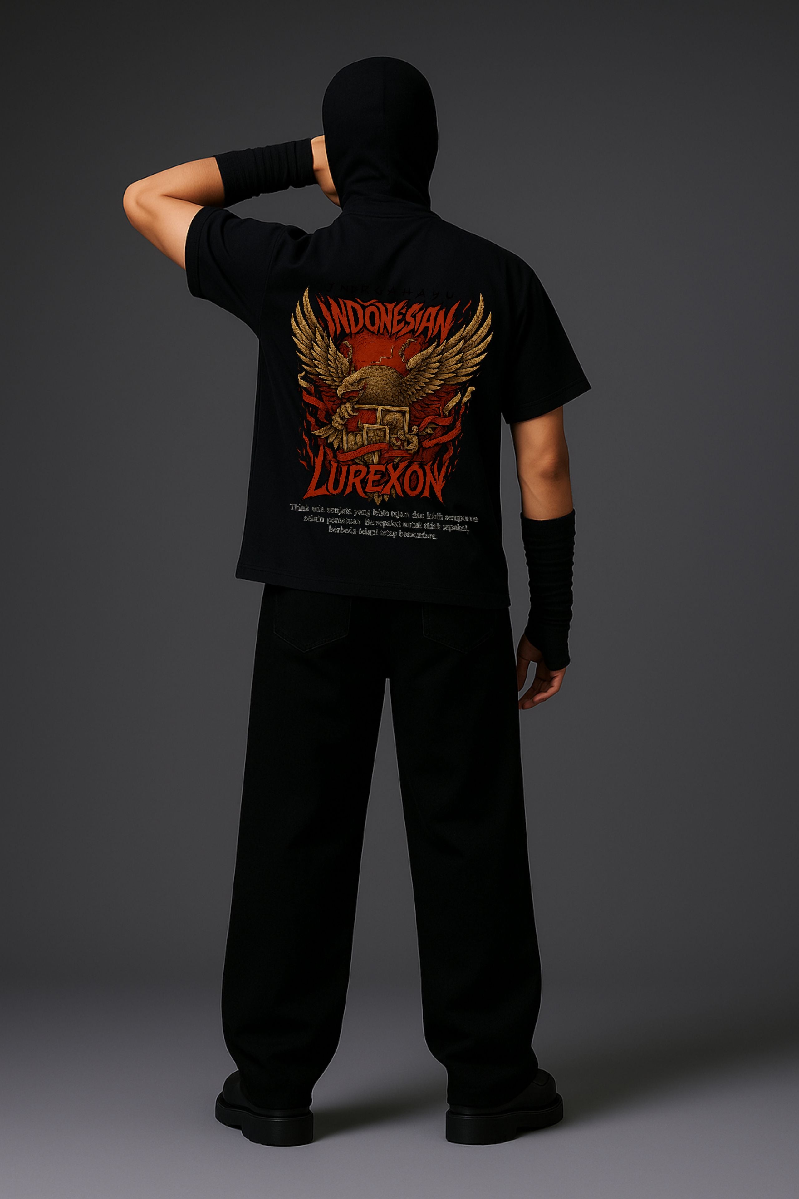 Lurexon Indonesian Eagle Oversized Tee – Special Edition