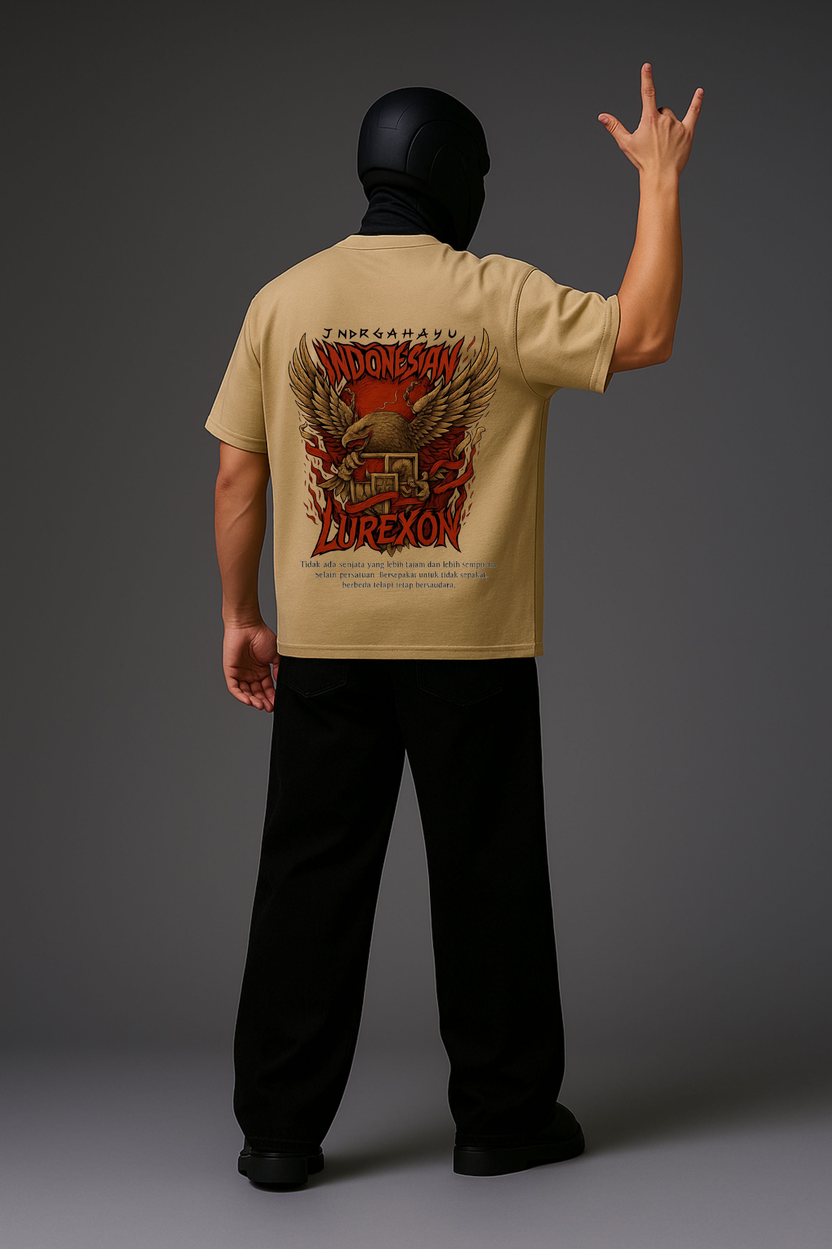 Lurexon Indonesian Eagle Oversized Tee – Special Edition