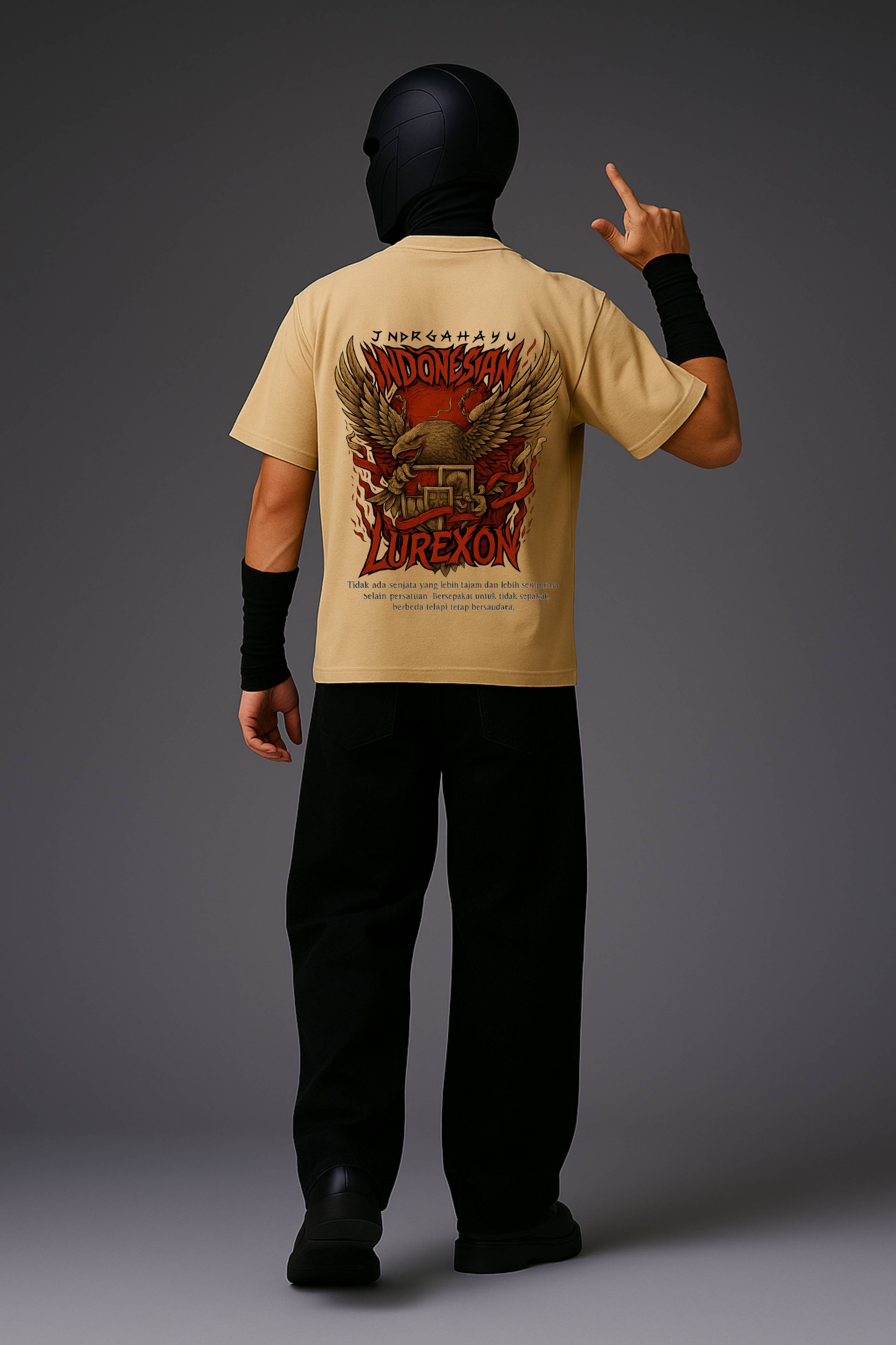 Lurexon Indonesian Eagle Oversized Tee – Special Edition