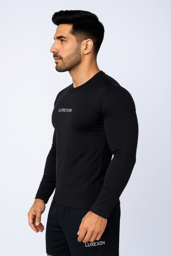 Black compression T-shirt