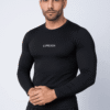 Black compression T-shirt